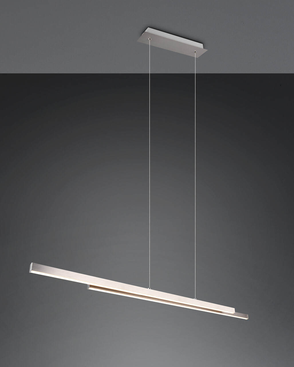 Lustra Odio, RL NOW, 110x8.5x150 cm, 22W, 1x SMD, metal, nichel mat - imagine 7
